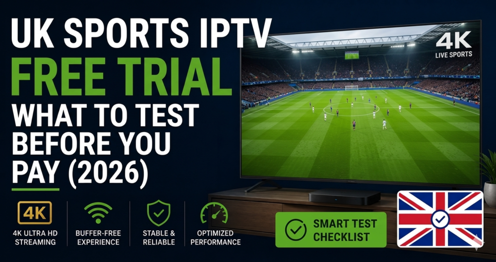 UK sports IPTV free trial